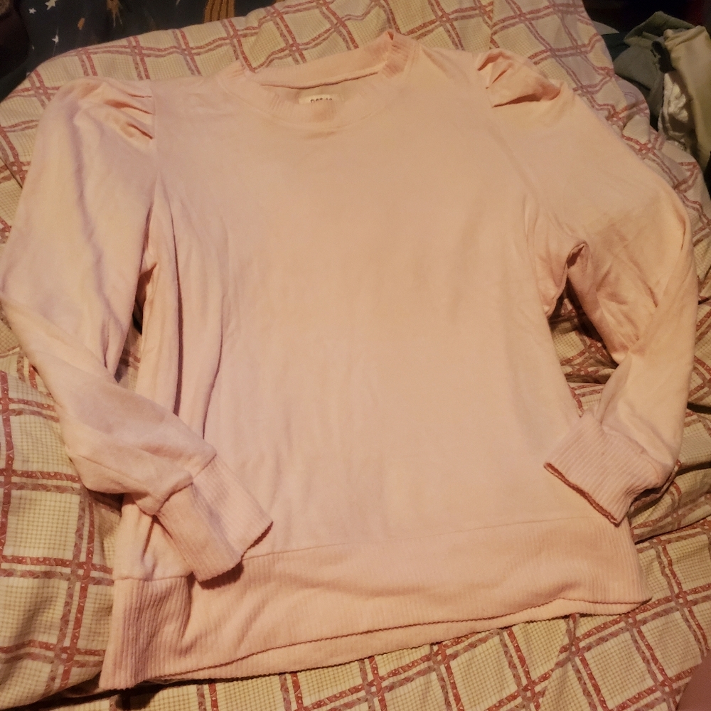 Peachy Pink Ruffle Sweater